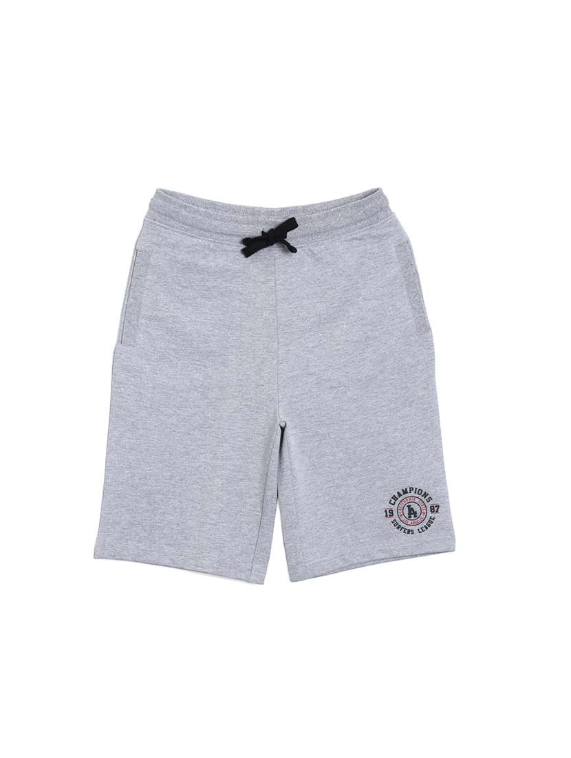 grey cotton shorts 