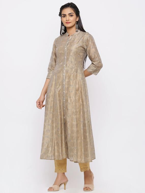women's front slit kurta - 17123928 - Standard Image - 1