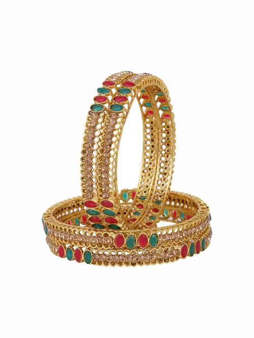 multi colored metal bangle - 17124788 - Standard Image - 0