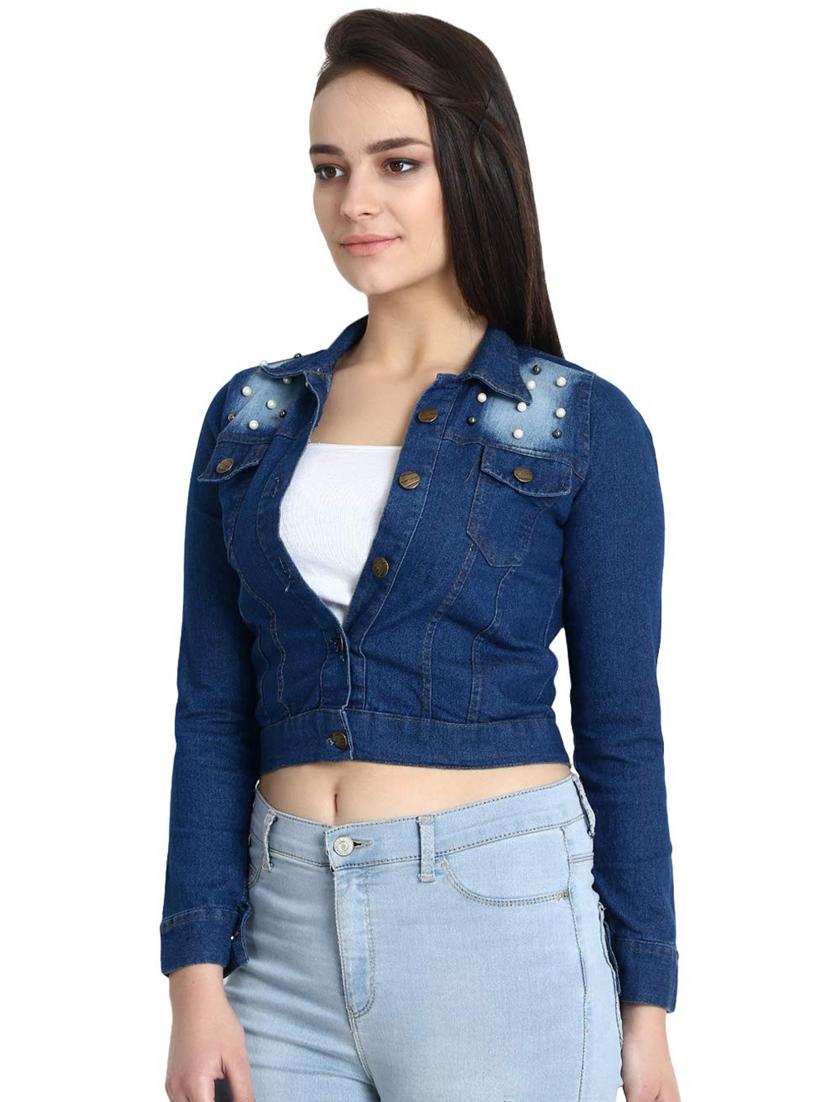 denim summer jacket - 17125947 - Standard Image - 1