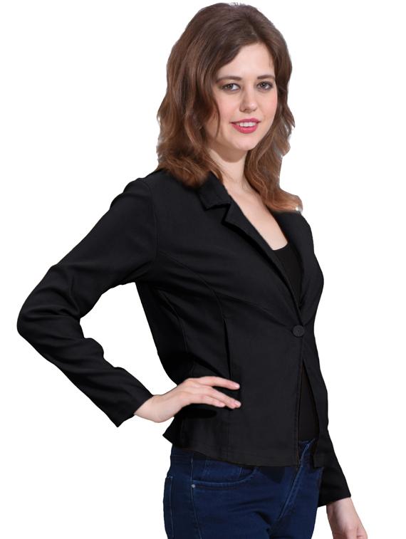 single button casual blazer - 17125954 - Standard Image - 1