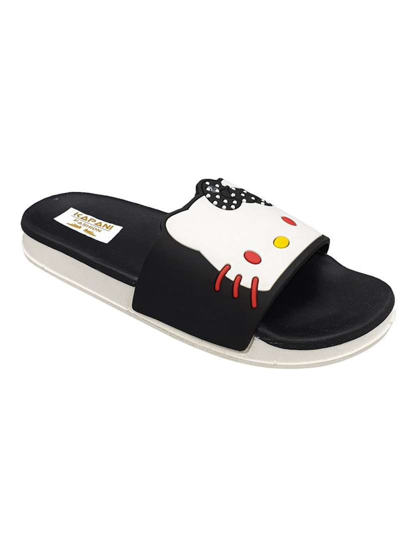 black  slip on flip flop - 17126255 -  Standard Image - 1