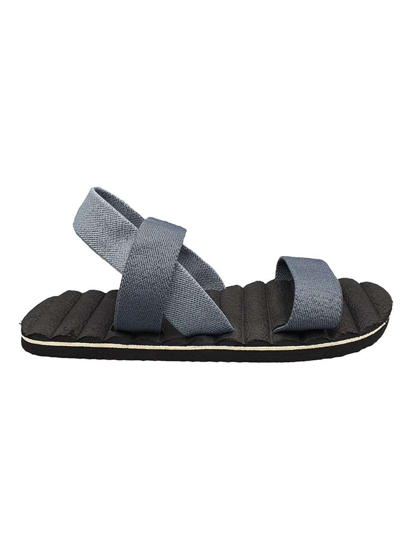 grey rubber slip on sandals - 17126274 -  Standard Image - 1