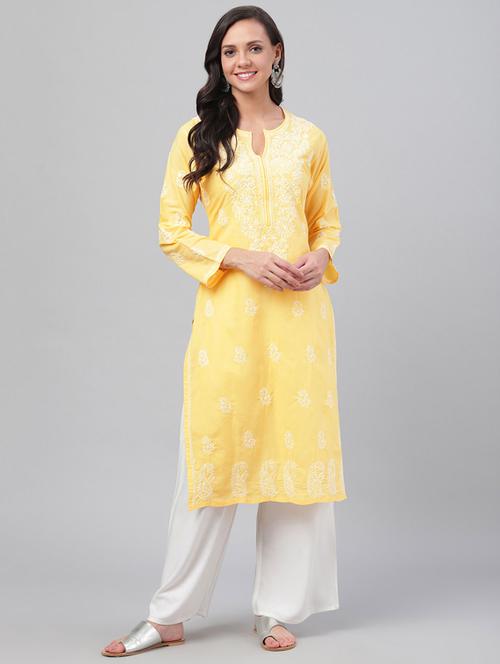 women's straight kurta - 17126318 - Standard Image - 0