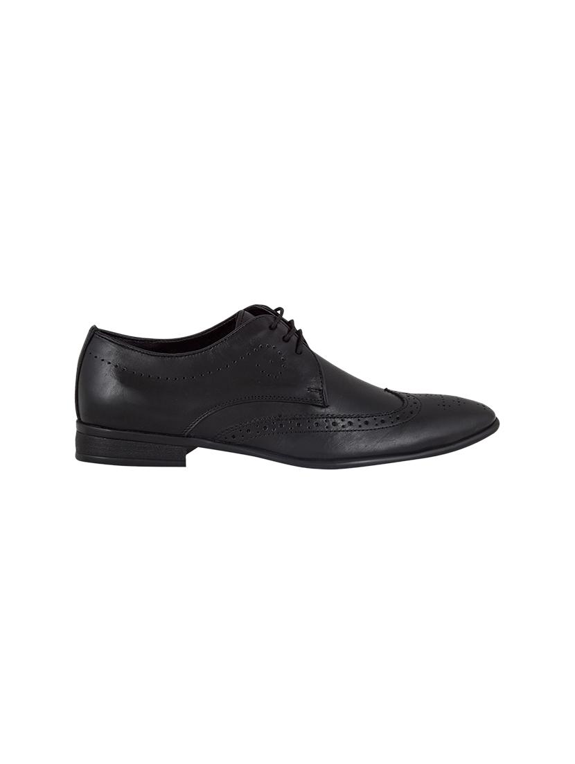 black lace-up brouges - 17129540 - Standard Image - 1