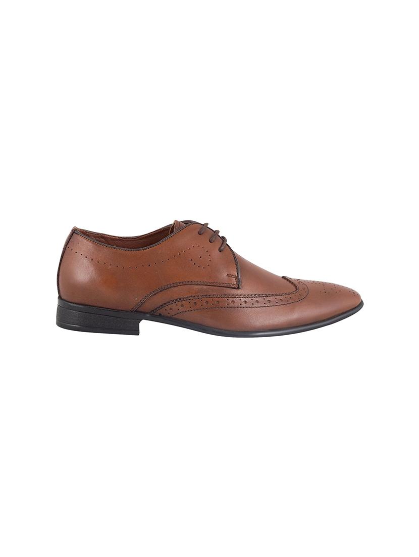brown lace-up brouges - 17129541 - Standard Image - 1