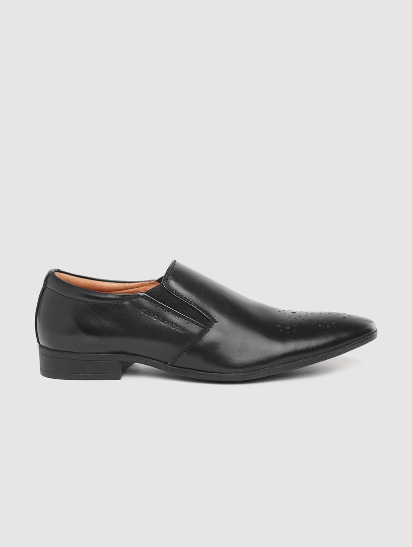 black slip on brouges - 17129542 - Standard Image - 1