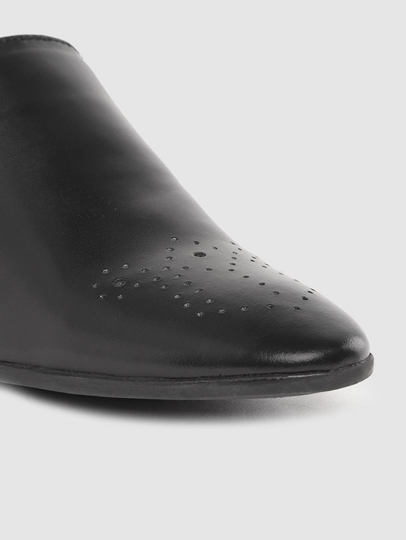 black slip on brouges - 17129542 - Standard Image - 4