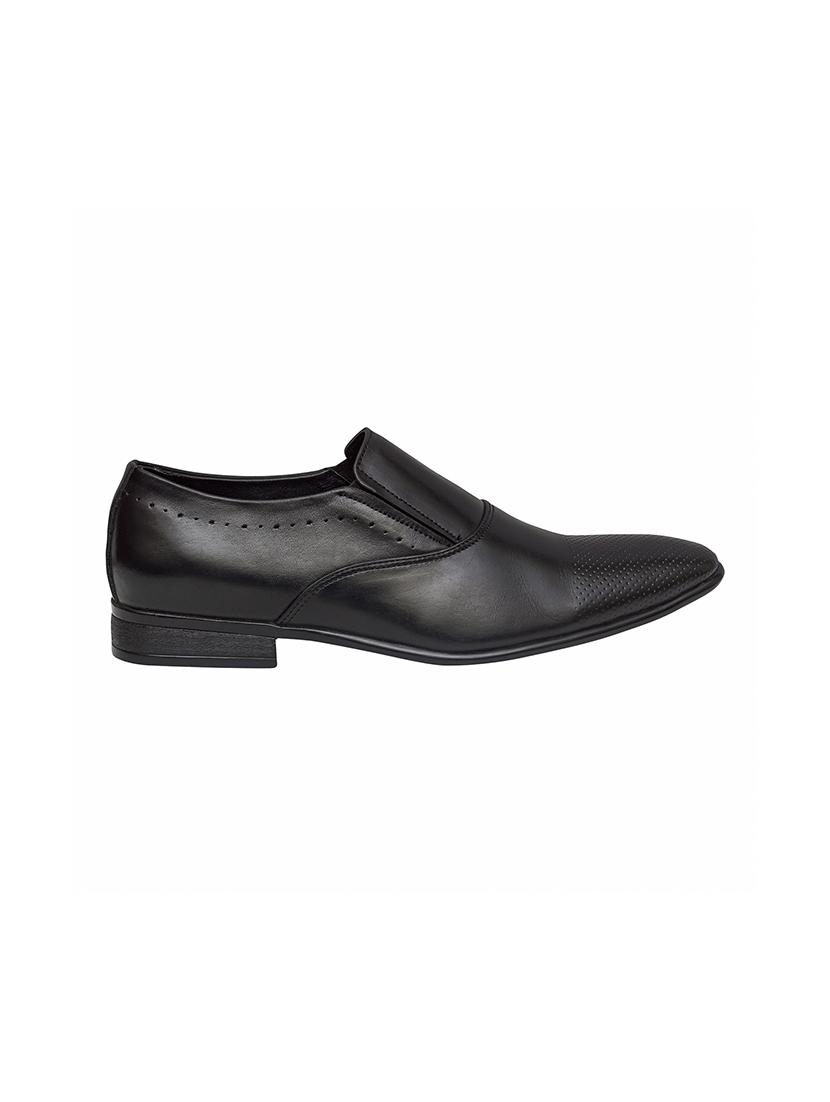 black slip on derbys - 17129546 - Standard Image - 1