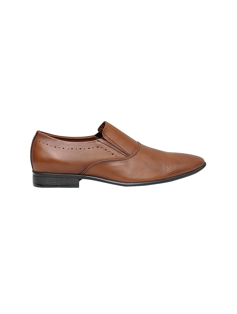 tan slip on derbys - 17129547 - Standard Image - 1