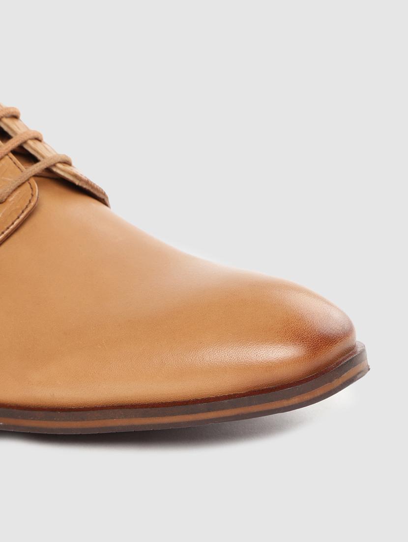 tan lace-up derbys - 17129553 - Standard Image - 4