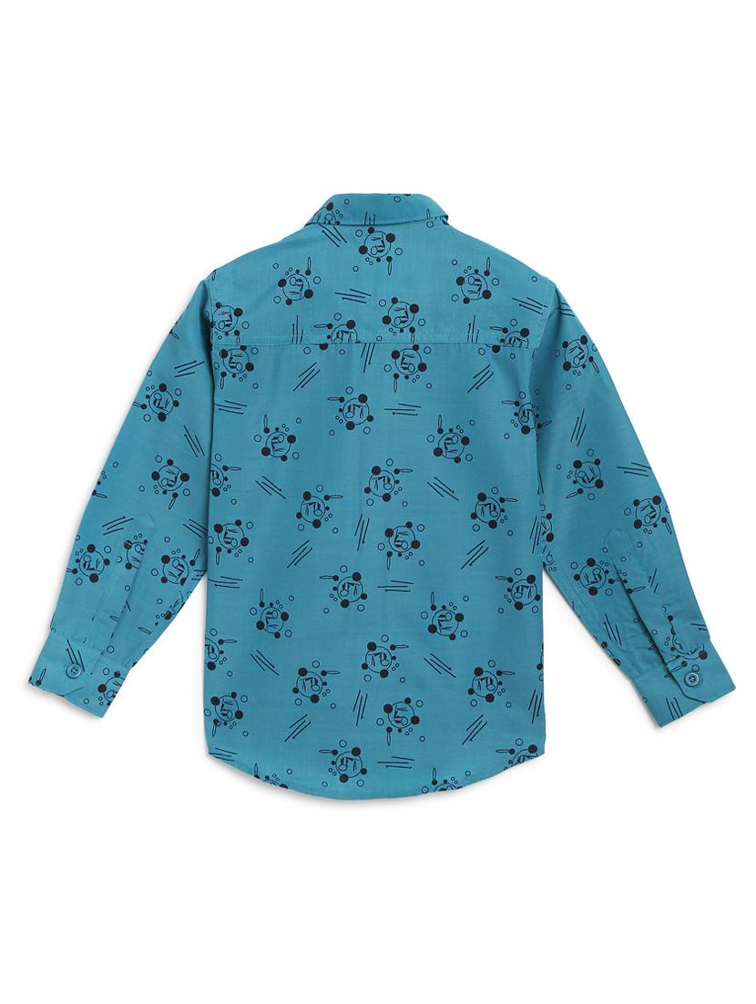 light blue cotton shirt - 17129888 - Standard Image - 1