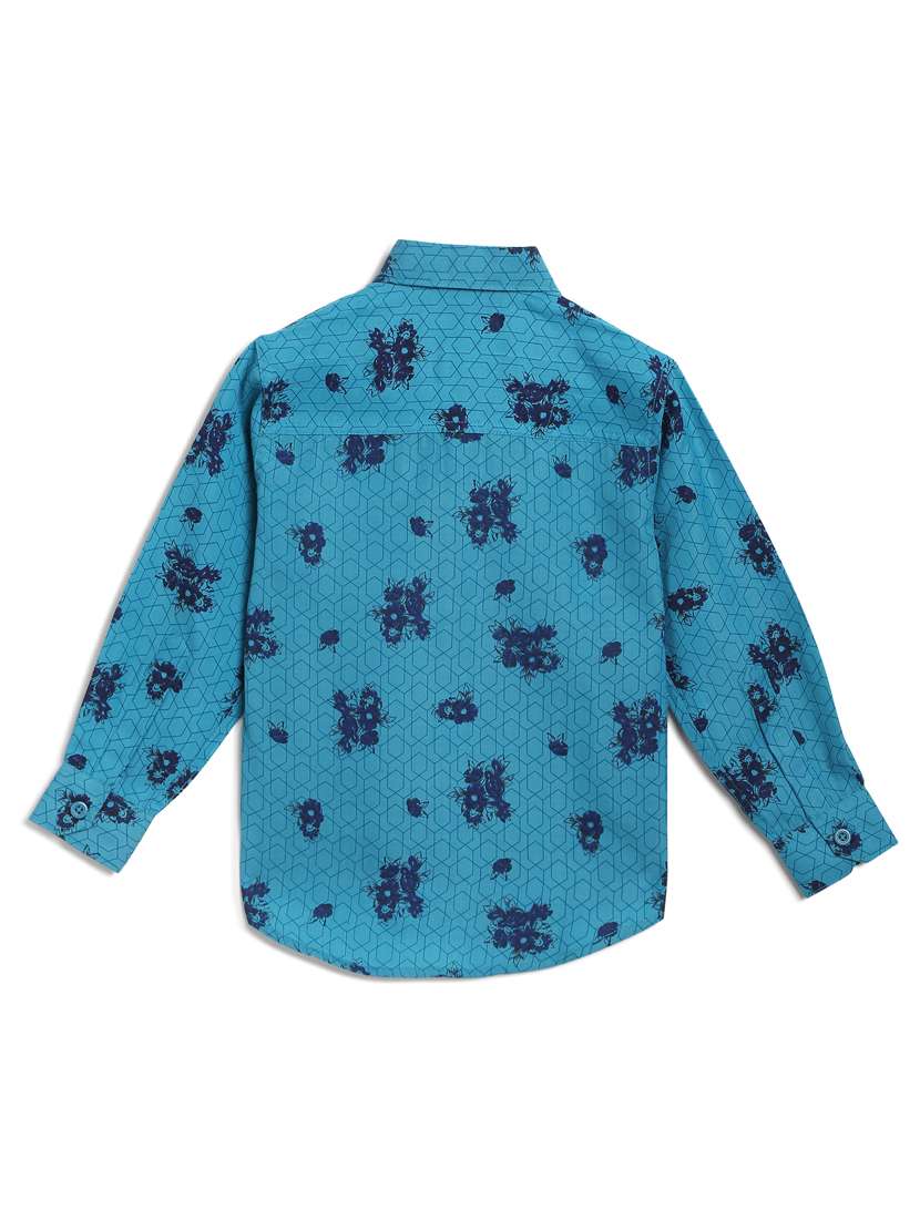 light blue cotton shirt - 17129896 - Standard Image - 1