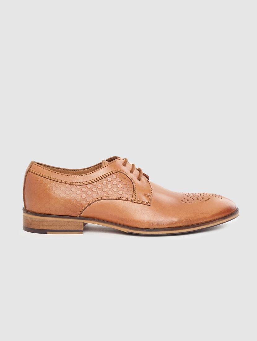 tan lace-up brouges - 17129922 - Standard Image - 1