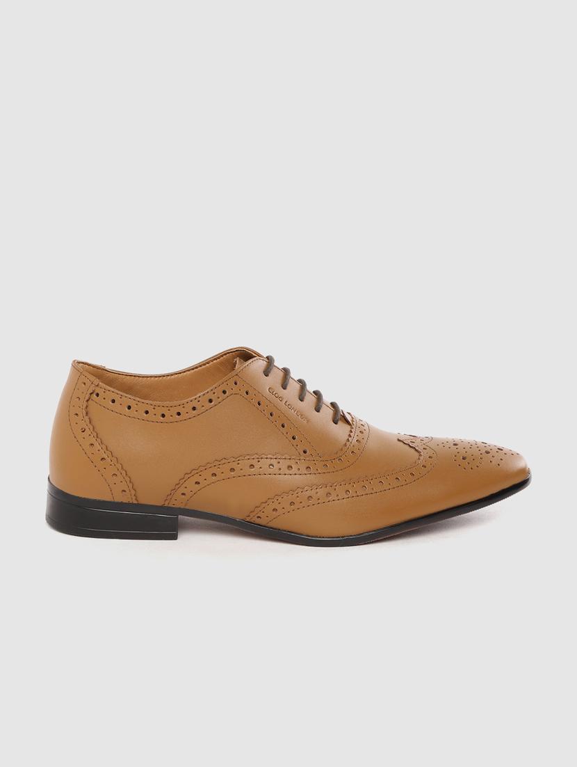 tan lace-up brouges - 17129924 - Standard Image - 1