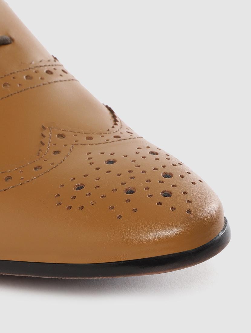 tan lace-up brouges - 17129924 - Standard Image - 4