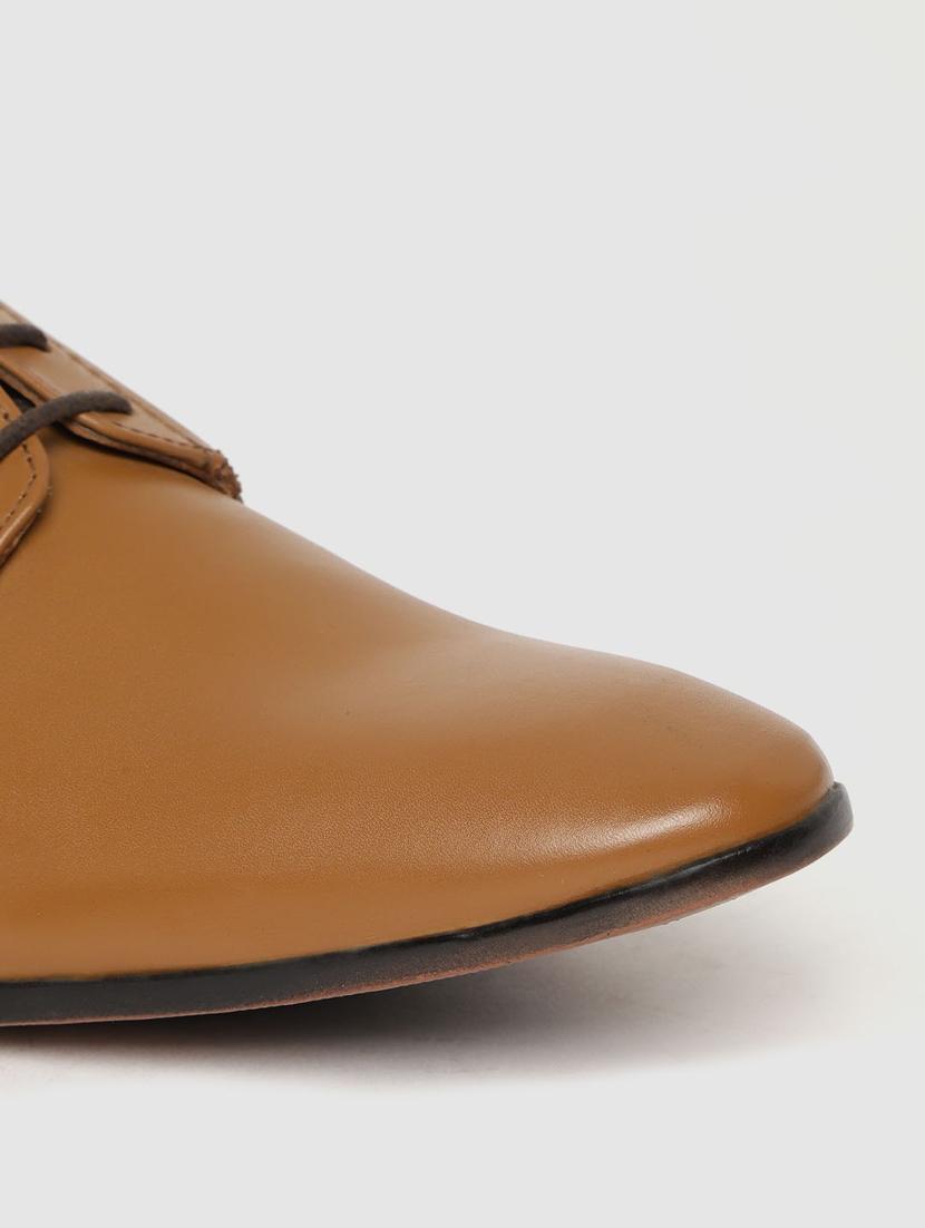 tan lace-up derbys - 17129934 - Standard Image - 4