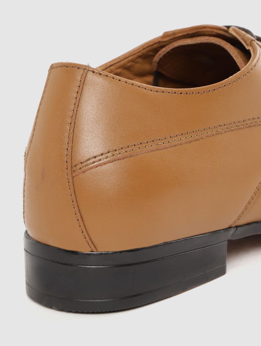 tan lace-up derbys - 17129934 - Standard Image - 6
