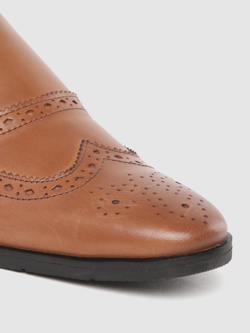 tan lace-up brouges - 17129948 - Standard Image - 4