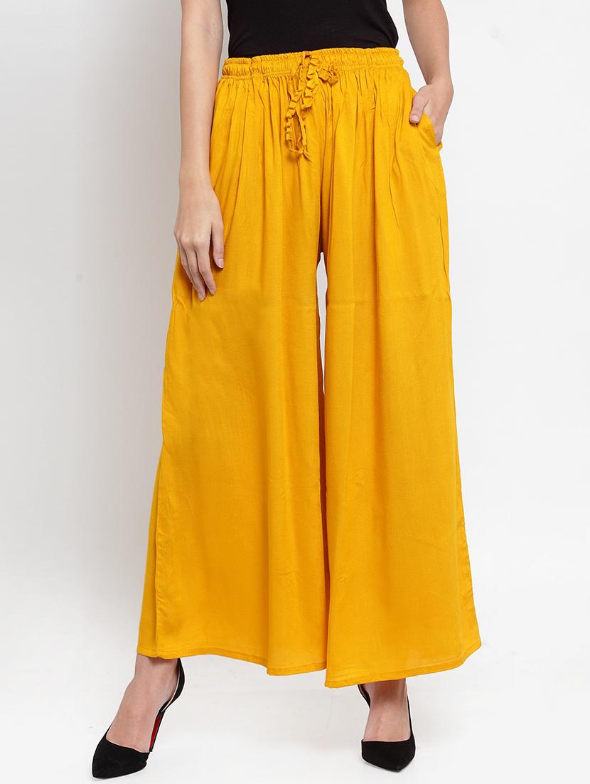 drawstring waist flared palzzo  - 17130894 -  Zoom Image - 0