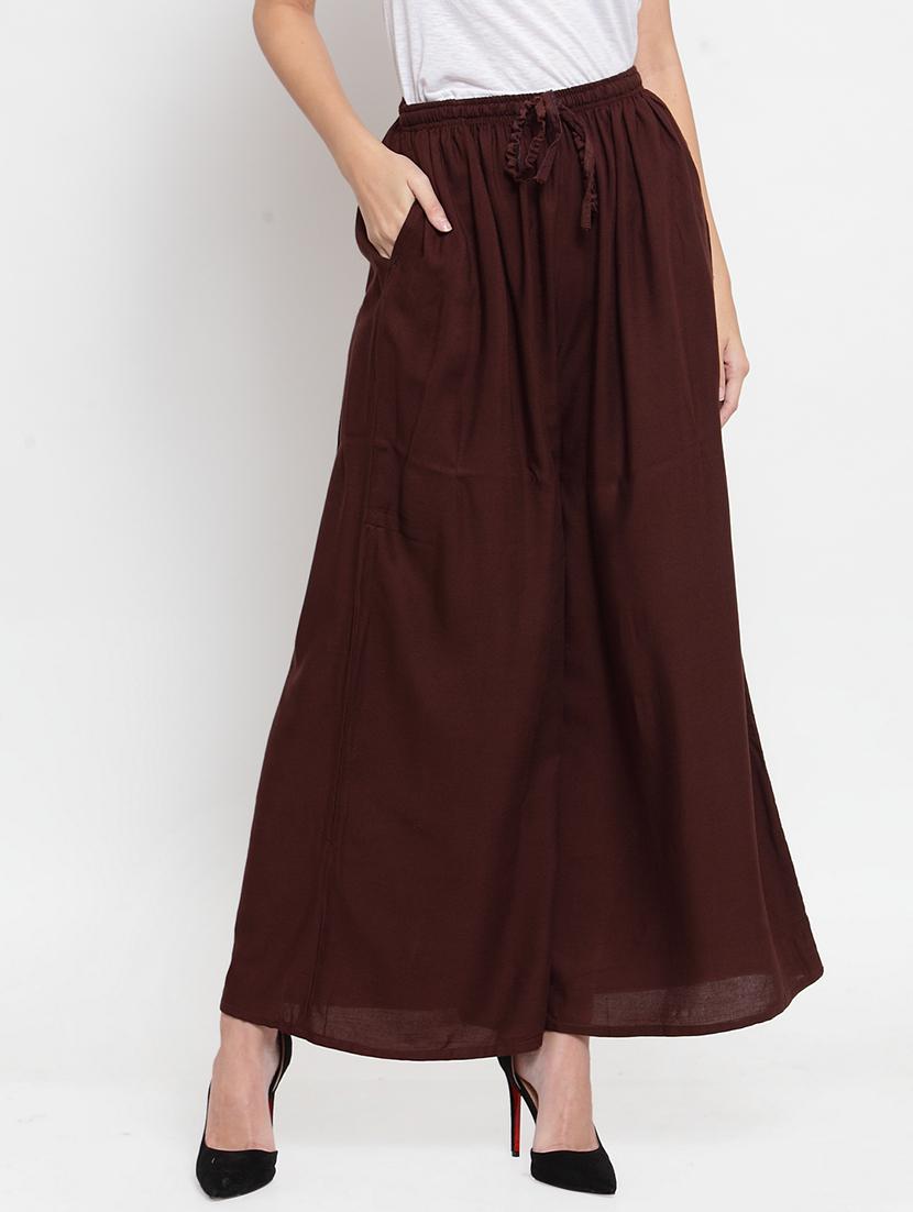 drawstring waist flared palzzo  - 17130896 -  Zoom Image - 0