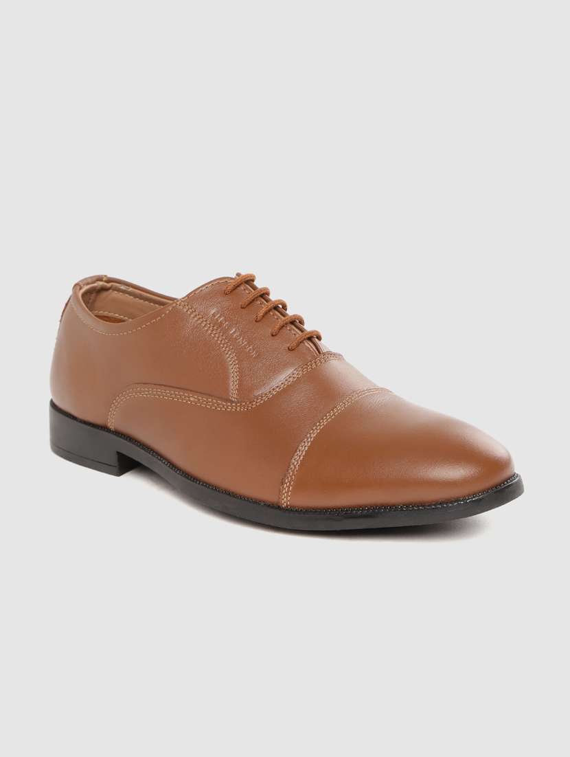 tan lace-up oxfords