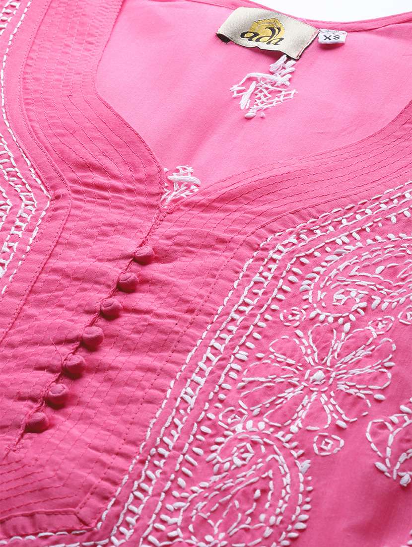 women's straight kurta - 17131349 - Standard Image - 4