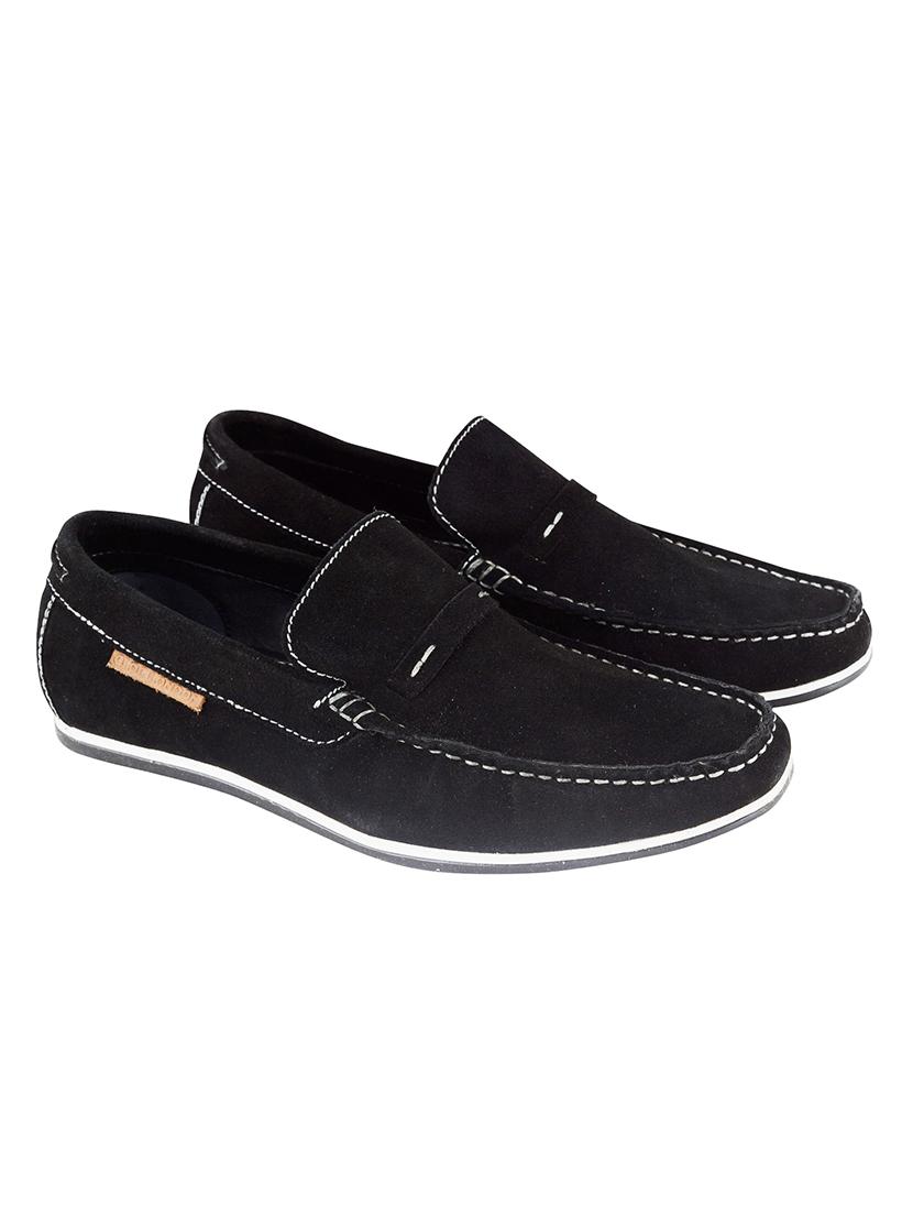 black slip on loafers - 17134349 - Standard Image - 1