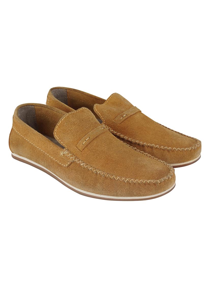 tan slip on loafers - 17134350 - Standard Image - 4