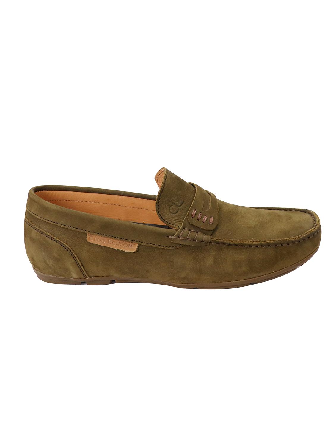 green slip on loafers - 17134361 -  Standard Image - 1