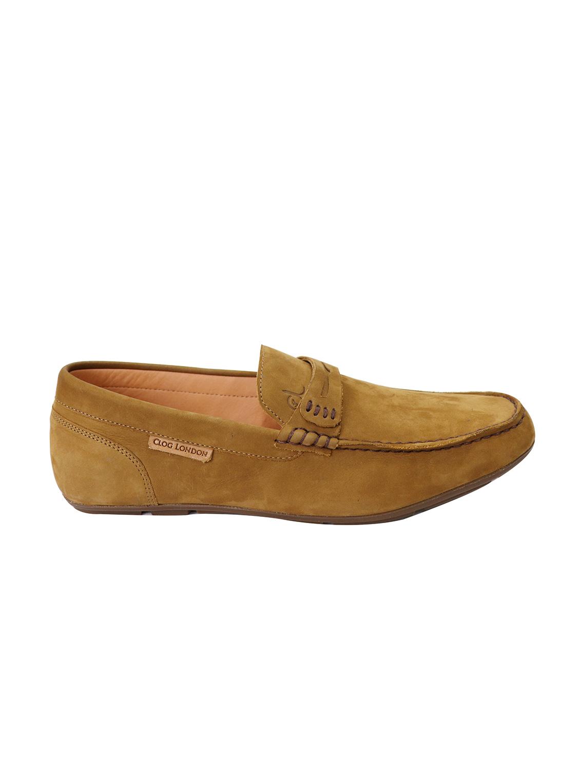 tan slip on loafers - 17134362 -  Standard Image - 1