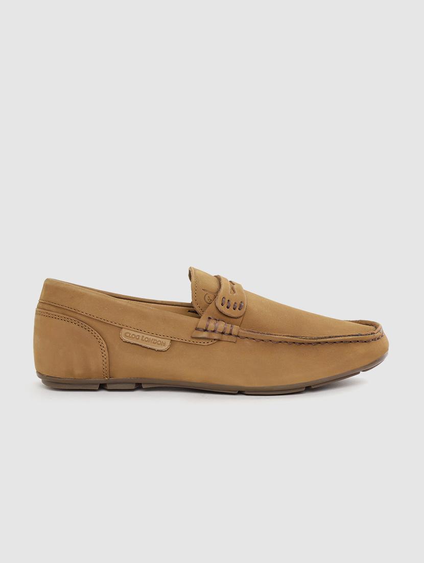 tan slip on loafers - 17134374 -  Standard Image - 1