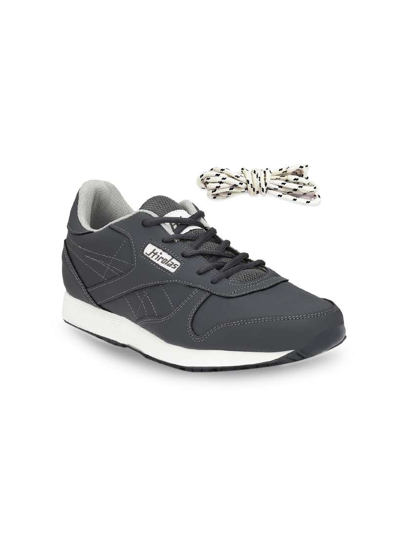 grey lace up  sport shoes