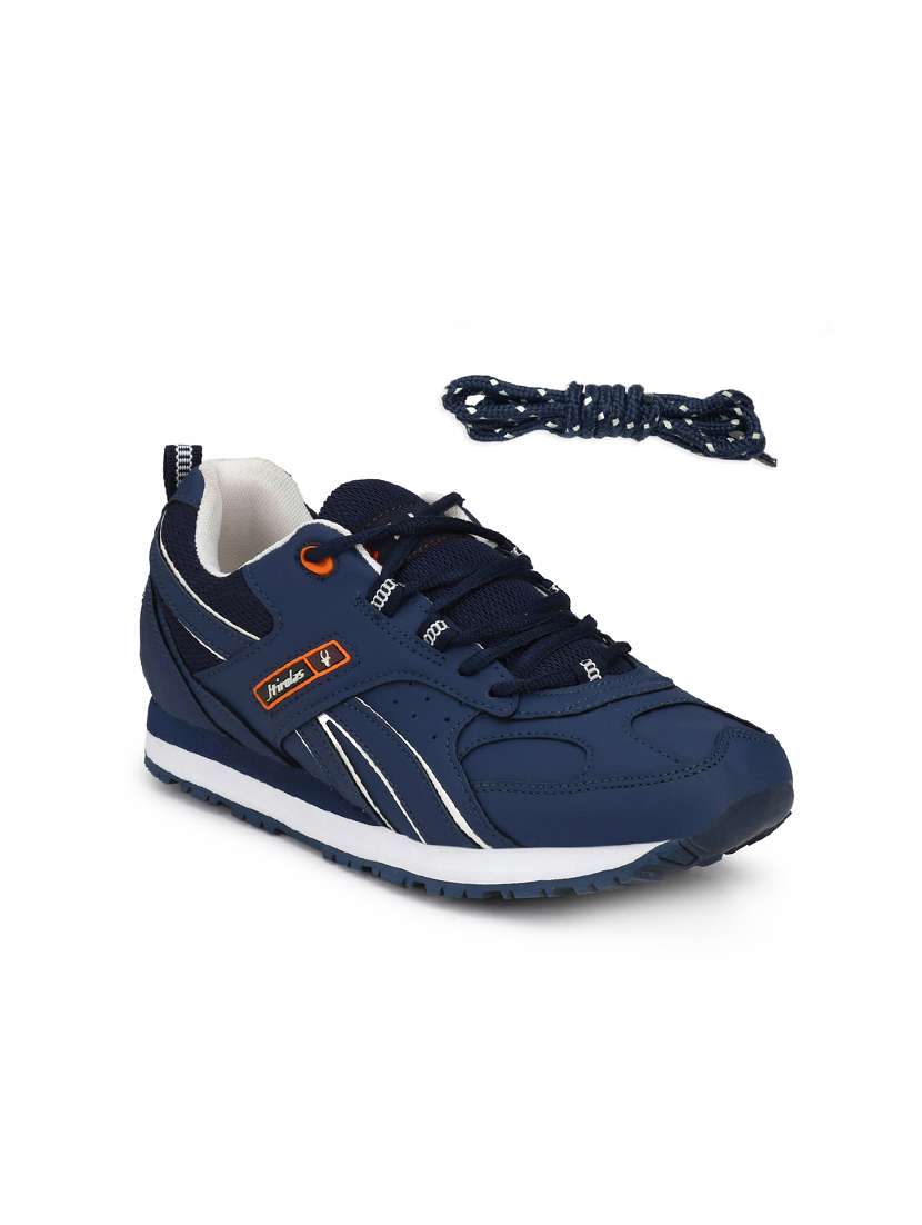 blue lace up  sport shoes