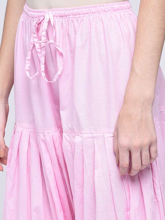 pink cotton regular salwars - 17138712 -  Standard Image - 4