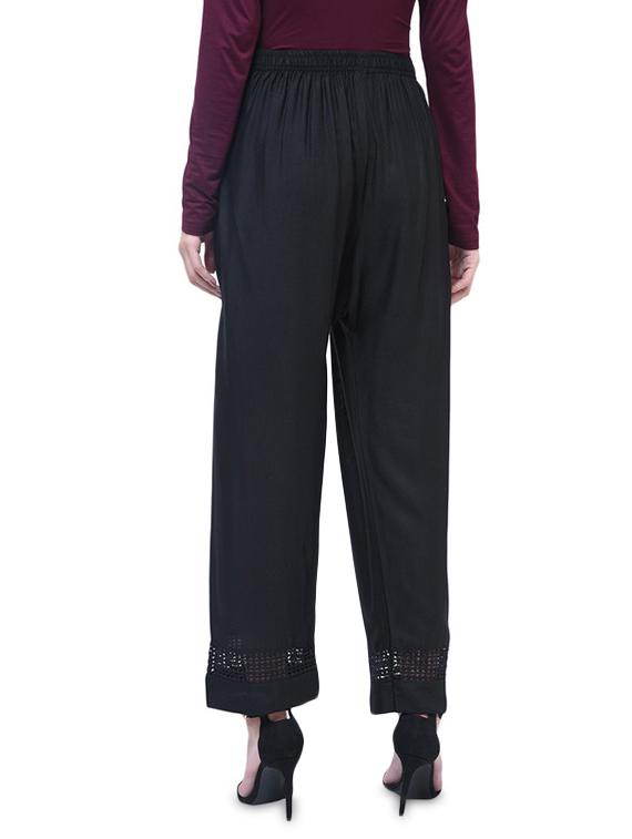 solid cotton straight pants - 17138746 -  Standard Image - 1
