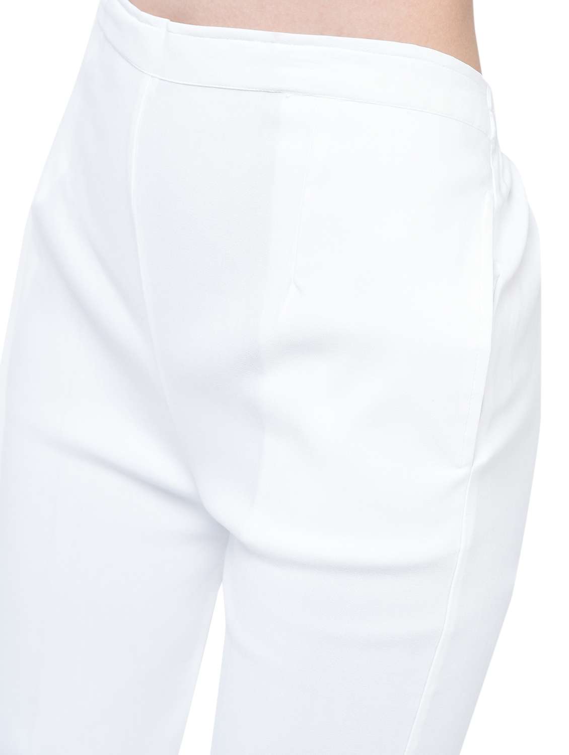 women solid high rise cigarette pants  - 17138763 -  Standard Image - 4