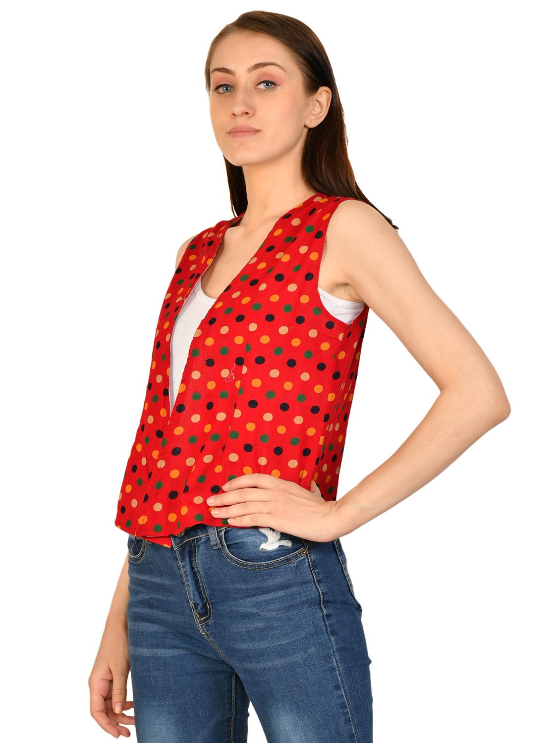 red polka dot shrug - 17138876 - Standard Image - 1