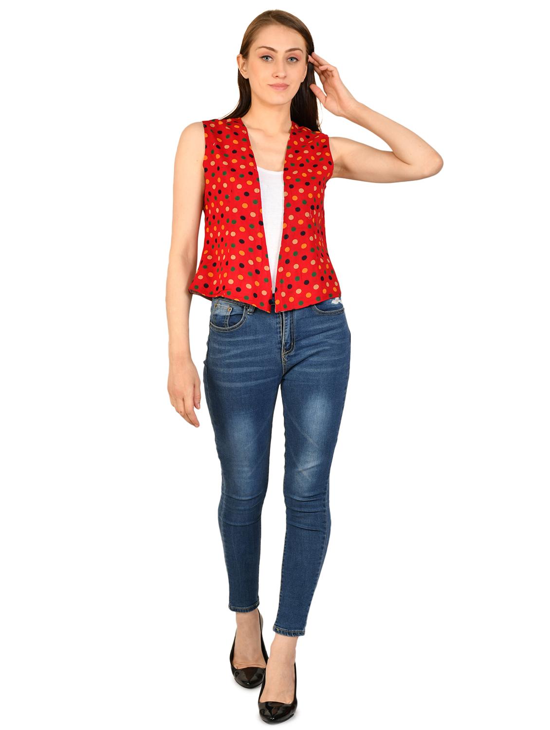 red polka dot shrug - 17138876 - Standard Image - 4