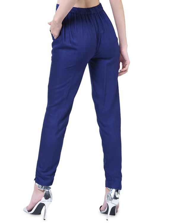 women solid high rise cigarette pants  - 17138887 -  Standard Image - 1