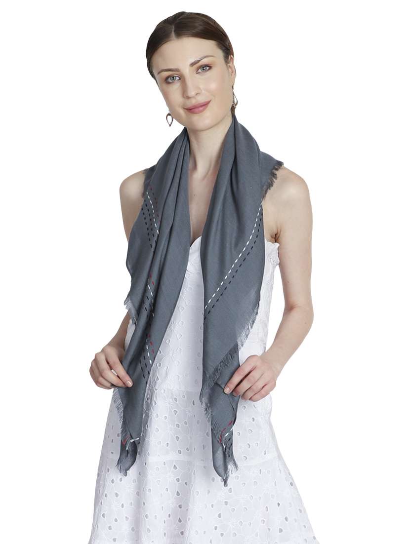grey viscose scarf - 17139823 -  Standard Image - 1