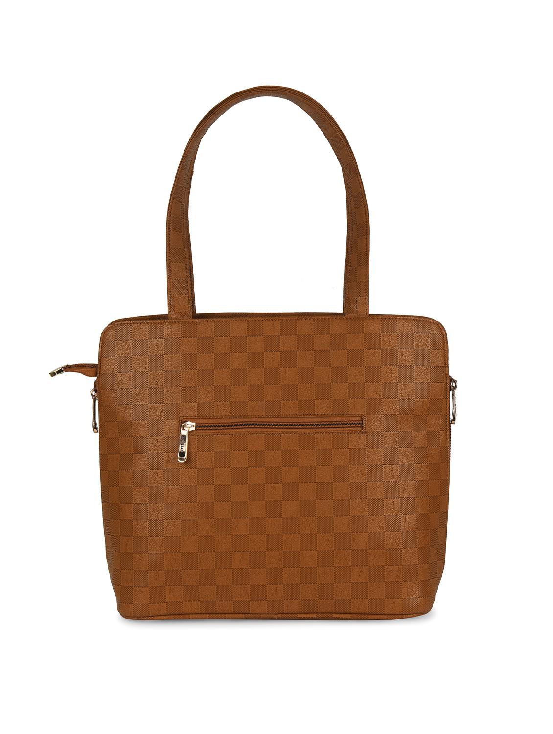 tan leatherette (pu) handbag - 17140764 -  Standard Image - 1
