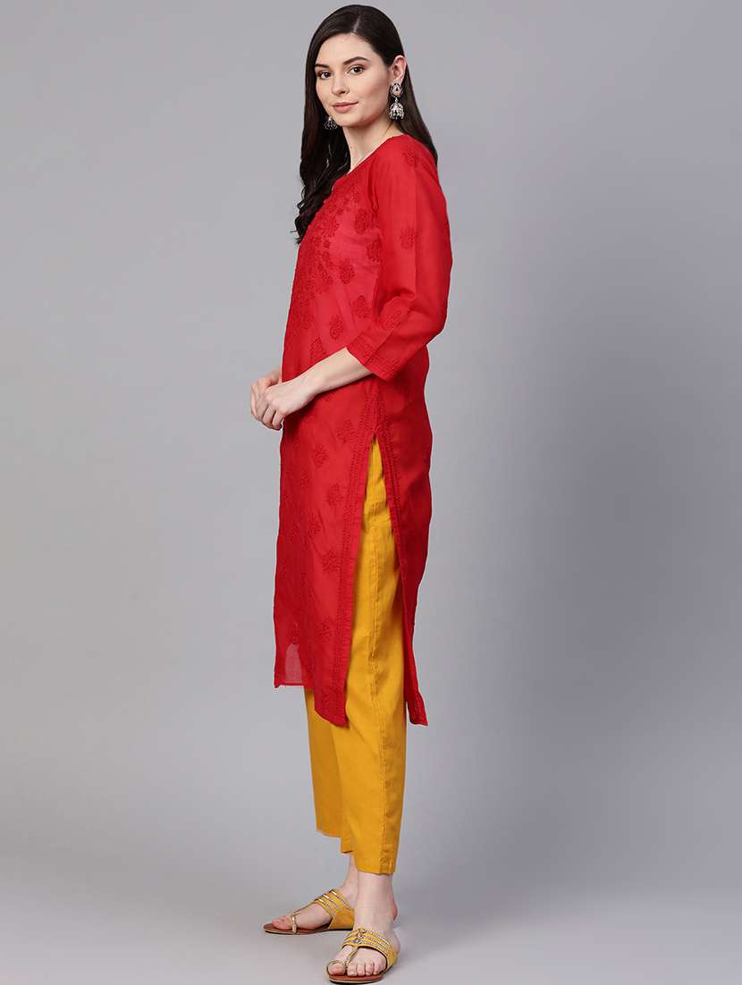 women's straight kurta - 17140833 - Standard Image - 1