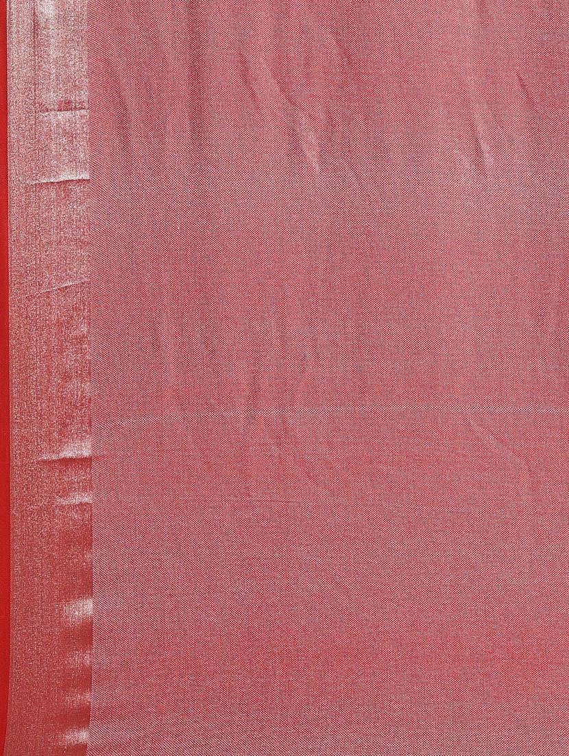 solid woven saree with blouse - 17140862 - Standard Image - 4