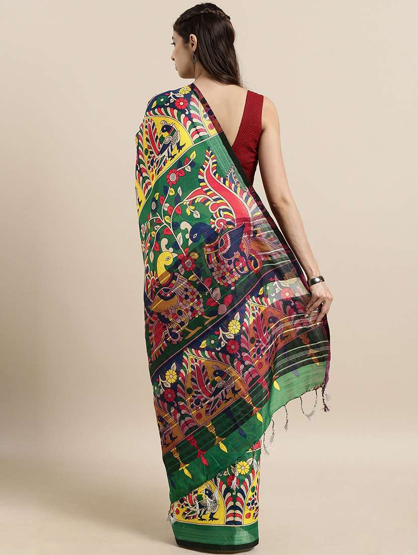 kalamkari woven saree with blouse - 17140954 -  Standard Image - 1