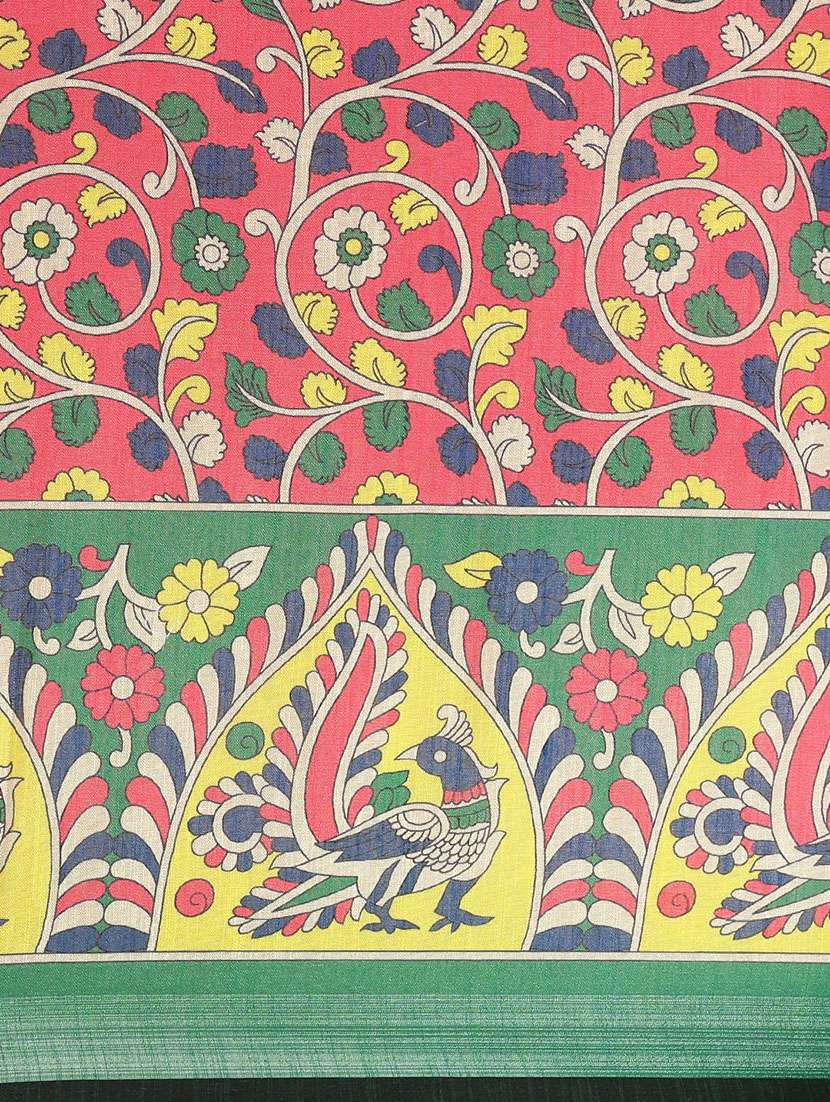 kalamkari woven saree with blouse - 17140954 -  Standard Image - 4