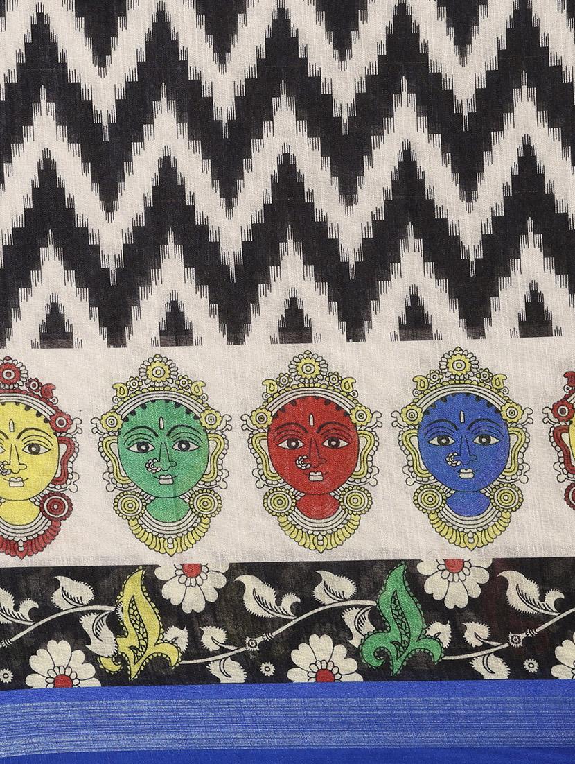 kalamkari woven saree with blouse - 17140955 - Standard Image - 4