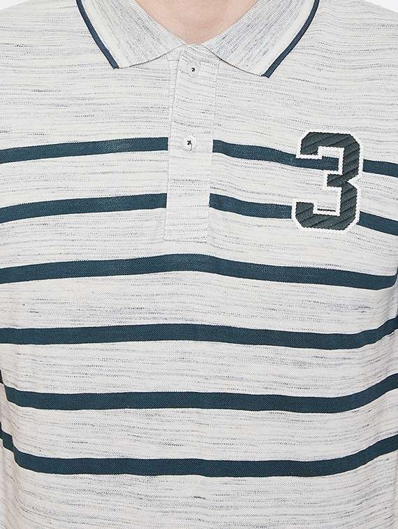 men striped polo neck t-shirt - 17142194 -  Standard Image - 4