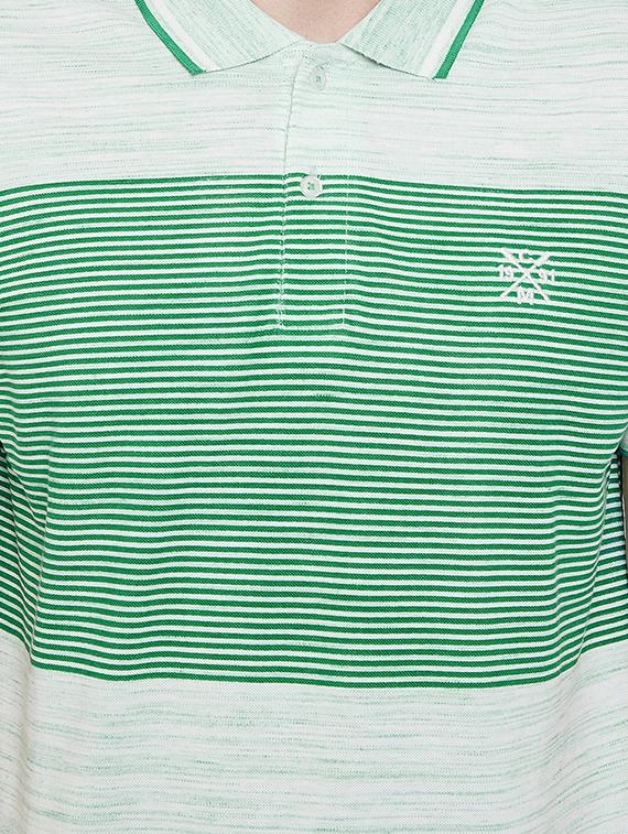 green striped polo t-shirt - 17142200 - Standard Image - 4