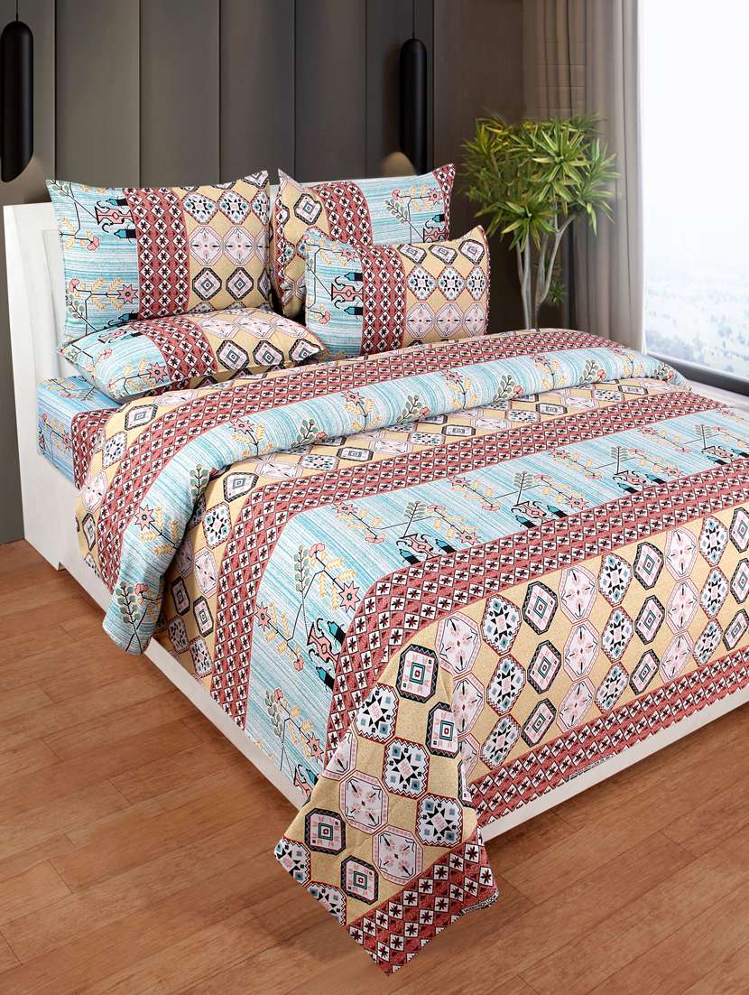 cotton double bedsheet with 2 pillow cover